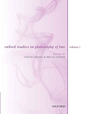 cover image of Oxford Studies in Philosophy of Law